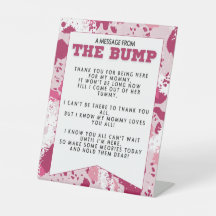 ピンク迷彩柄誕生日パーティー用品ベビーシャワー