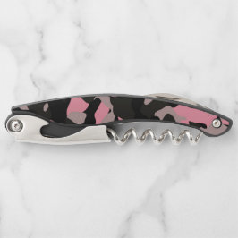 ピンク迷彩柄 ソムリエナイフ