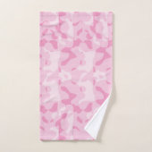 ピンク迷彩柄 バスタオルセット (ハンドタオル)