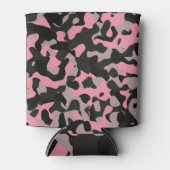 ピンク迷彩柄 缶クーラー (正面)