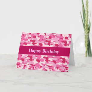 ピンク迷彩 カード