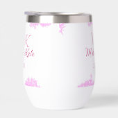 ピンク追加カップル名dateモノグラムグリッタースパークル (右面)