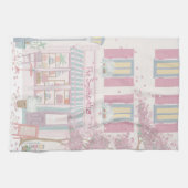 ピンク通りシーパーソナライズされたン キッチンタオル (横)