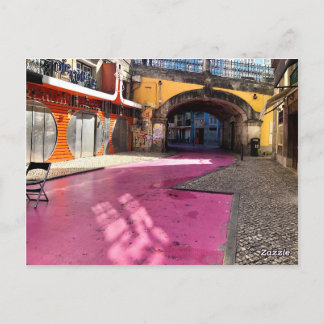 ピンク通り，リスボン，ポルトガル ポストカード