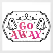 ピンク遠くにと黒のハロウィーンへ ウィンドウサイン (シート)