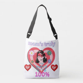 ピンク遭難レトロステイアットホームマママウィザードグランマ クロスボディバッグ