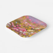 ピンク野花イエローラベンダー2025 ペーパープレート (傾斜あり)