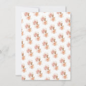 ピンク金ゴールドおとぎ話プリンセス馬車用シャワー 招待状 (裏面)