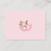 ピンク金ゴールドかぼちゃおむつラッフルフローラ秋女 エンクロージャーカード (裏面)