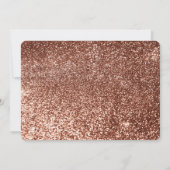 ピンク金ゴールドとホワイトカボチャ秋の結婚式ありがとう サンキューカード (裏面)