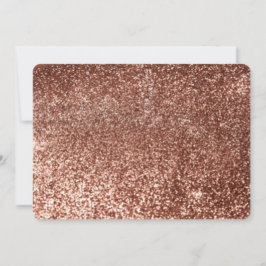 ピンク金ゴールドとホワイトカボチャ秋の結婚式ありがとう サンキューカード (裏面)