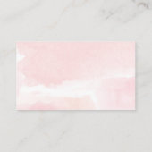 ピンク金ゴールドの緑の赤ちゃんシャワーおむつラッフルカード エンクロージャーカード (裏面)