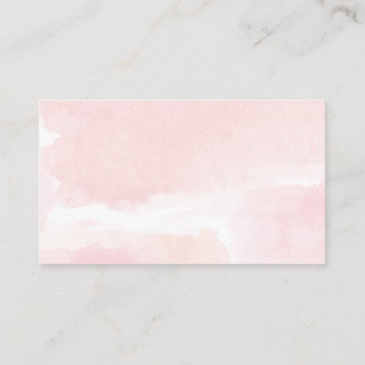 ピンク金ゴールドの緑の赤ちゃんシャワーおむつラッフルカード エンクロージャーカード (裏面)