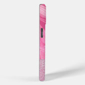 ピンク金ゴールドアゲートグリッターモノグラム Case-Mate iPhoneケース (裏面 / 右)
