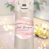 ピンク金ゴールドアゲートラッシュエクステンションシャンプークリーナー ラウンドシール