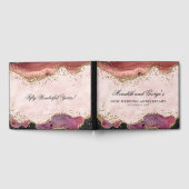 ピンク金ゴールドアゲート結婚50周年 ゲストブック (全面)