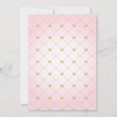 ピンク金ゴールドアフリカアメリカンベビーシャワー招待状 招待状 (裏面)