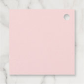 ピンク金ゴールドカボチャ秋ベビーシャワーありがとう フェイバータグ (裏面)