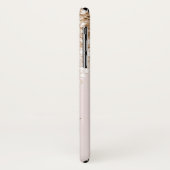 ピンク金ゴールドガーリーイニシャル名 Case-Mate iPhoneケース (裏面/左)