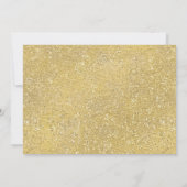 ピンク金ゴールドガールズトゥインクルリトルスター1s誕生日 招待状 (裏面)