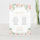 ピンク金ゴールドキンセアニェラプリンセスパドリノスイベント プログラム (裏面)