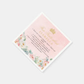 ピンク金ゴールドキンセアニラパーティーおもしろいファクトナプキンス スタンダードカクテルナプキン (角)