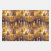 ピンク金ゴールドクリスマスパターン#12#24#27 ID1009 ラッピングペーパーシート (正面3)