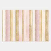 ピンク金ゴールドクリスマスパターン#12#24#27 ID1009 ラッピングペーパーシート (正面)