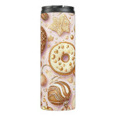 ピンク金ゴールドクリスマスパターン#12 ID1009 タンブラー (裏面)