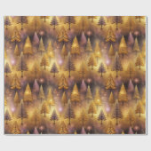 ピンク金ゴールドクリスマスパターン#19 ID1009 ラッピングペーパー (フラット)