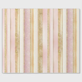 ピンク金ゴールドクリスマスパターン#27 ID1009 ラッピングペーパー (フラット)