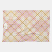 ピンク金ゴールドクリスマスパターン#28 ID1009 キッチンタオル (横)