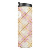 ピンク金ゴールドクリスマスパターン#28 ID1009 タンブラー (回転右)