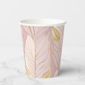 ピンク金ゴールドクリスマスパターン#29 ID1009 紙コップ (裏面)