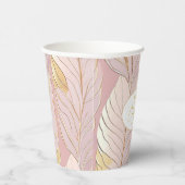 ピンク金ゴールドクリスマスパターン#29 ID1009 紙コップ (右)