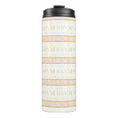 ピンク金ゴールドクリスマスパターン#35 ID1009 タンブラー (正面)