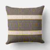 ピンク金ゴールドクリスマスパターン#35b ID1009 クッション (裏面)