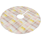 ピンク金ゴールドクリスマスパターン#7 ID1009 ブラッシュドポリエステルツリースカート (アングル)