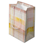 ピンク金ゴールドクリスマスパターン#7 ID1009 ミディアムペーパーバッグ (裏面アングル)