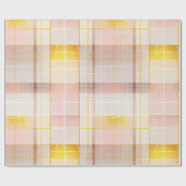 ピンク金ゴールドクリスマスパターン#7 ID1009 ラッピングペーパー (フラット)