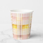 ピンク金ゴールドクリスマスパターン#7 ID1009 紙コップ (右)