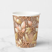 ピンク金ゴールドクリスマスパターン#8 ID1009 紙コップ (右)