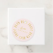 ピンク金ゴールドクリスマスホーホーID1009 フェイバータグ (インサイチュ)