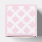 ピンク金ゴールドクロスパーソナライズされたベビーガールバプテスマ フェイバーボックス (上部)