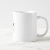 ピンク金ゴールドグライジーブラック睫毛 ジャンボコーヒーマグカップ (右)