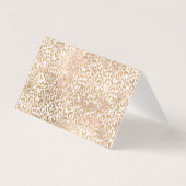 ピンク金ゴールドグラムヒョウ印刷ありがとう (裏面)