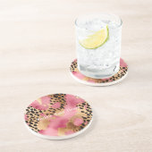 ピンク金ゴールドグラムヒョウ コースター (側面)