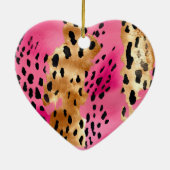 ピンク金ゴールドグラムヒョウ セラミックオーナメント (裏面)