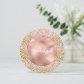 ピンク金ゴールドグリジーガーリースパークルグリッターグラデーション (スタンド正面)