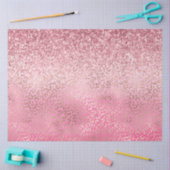ピンク金ゴールドグリジーグリッターレオパーグラデーションドプリント 薄葉紙 (クラフト)